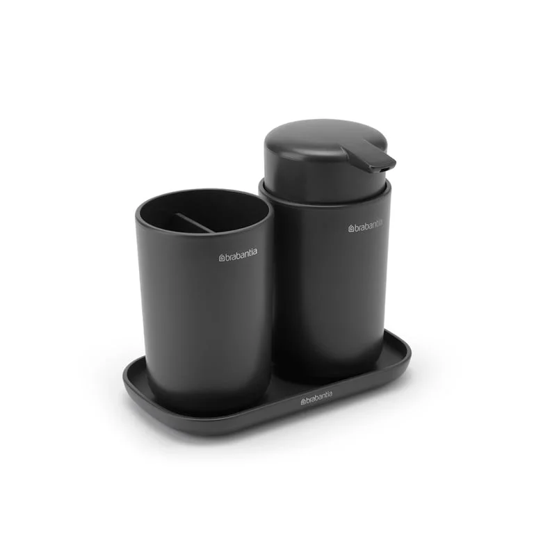 Комплект аксесоари за баня Brabantia ReNew Dark Grey 3 части