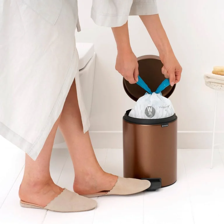 Кош за смет с педал Brabantia NewIcon 5L, Warm Bronze