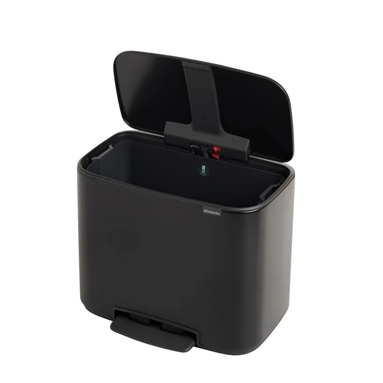 Brabantia Bo Pedal Bin, 36L, Matt Black