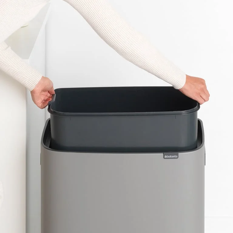 Кош за смет Brabantia Bo Touch 60L, Mineral Concrete Grey