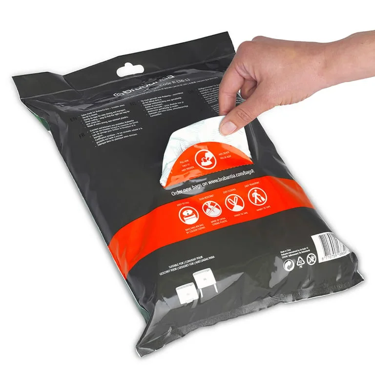 PerfectFit Bags Brabantia Size R, 36L, 40 pcs, White, Dispenser