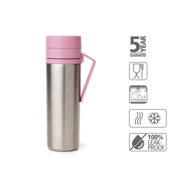 Insulated Flask Brabantia Make & Take 0.5L, Lilac Pink