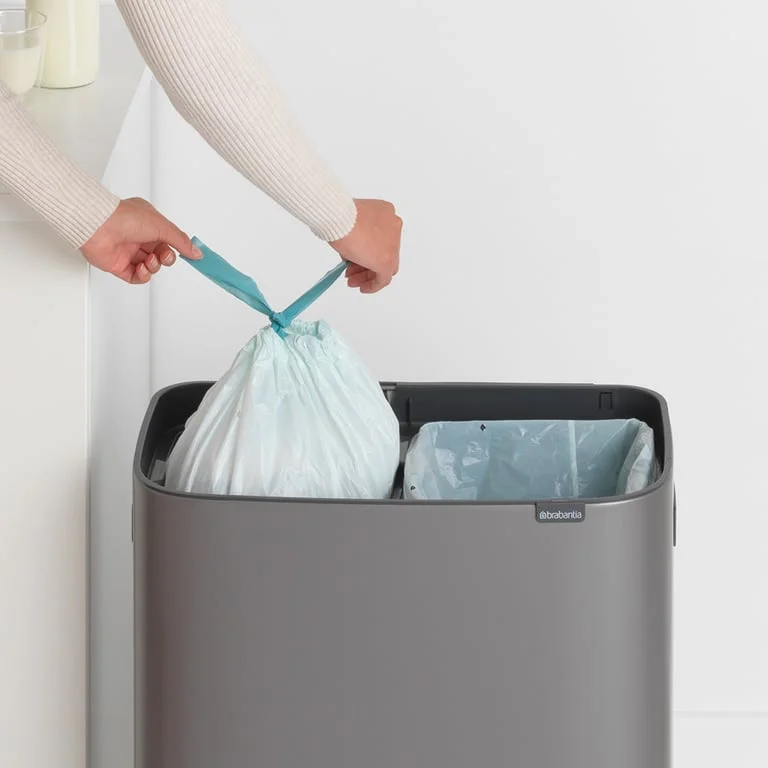 Кош за смет Brabantia Bo Touch 2x30L, Platinum