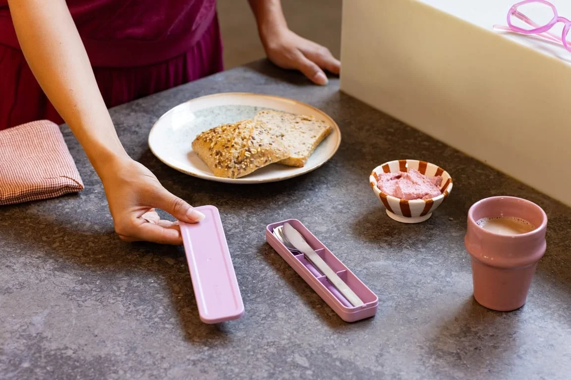 Cutlery Set Brabantia Make&Take Lilac Pink 3 pcs