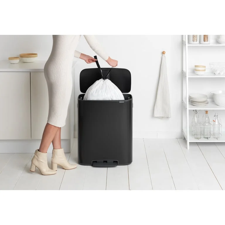 Waste Bin Brabantia Bo Pedal 60L, Matt Black