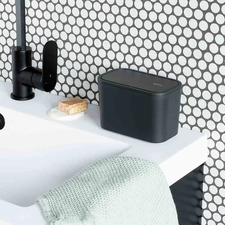 Кошче за отпадъци за баня Brabantia MindSet Dark Grey