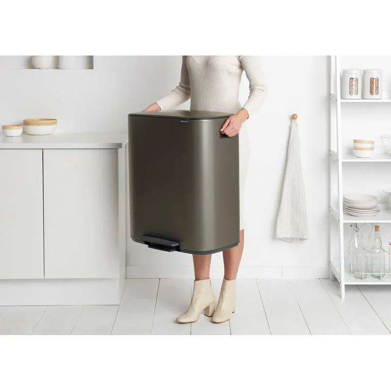 Waste Bin Brabantia Bo Pedal 60L, Platinum