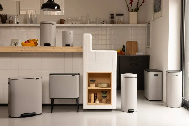Кош за смет с педал Brabantia NewIcon 5L, Soft Grey