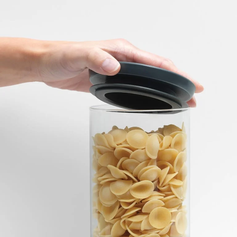 Glass Jar Brabantia, 1.1 L Dark Grey