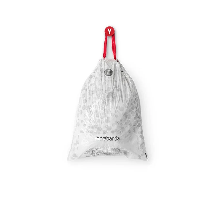 PerfectFit Bags for NewIcon Bin Brabantia, Size Y, 20L, 40 pcs, White N