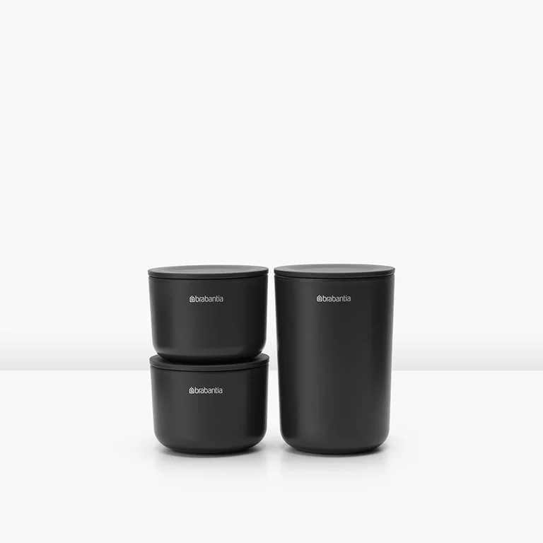 Комплект за съхранение на принадлежности Brabantia ReNew Dark Grey 3 части