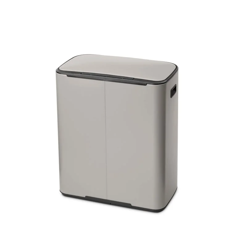Waste Bin Brabantia Bo Pedal 2x30L, Soft Grey