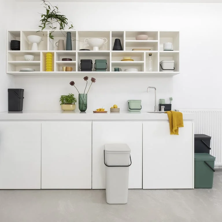 Waste Bin Brabantia Sort&Go 3L, Jade Green