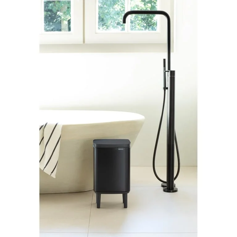Waste Bin Brabantia Bo Small Hi 7L, Matt Black
