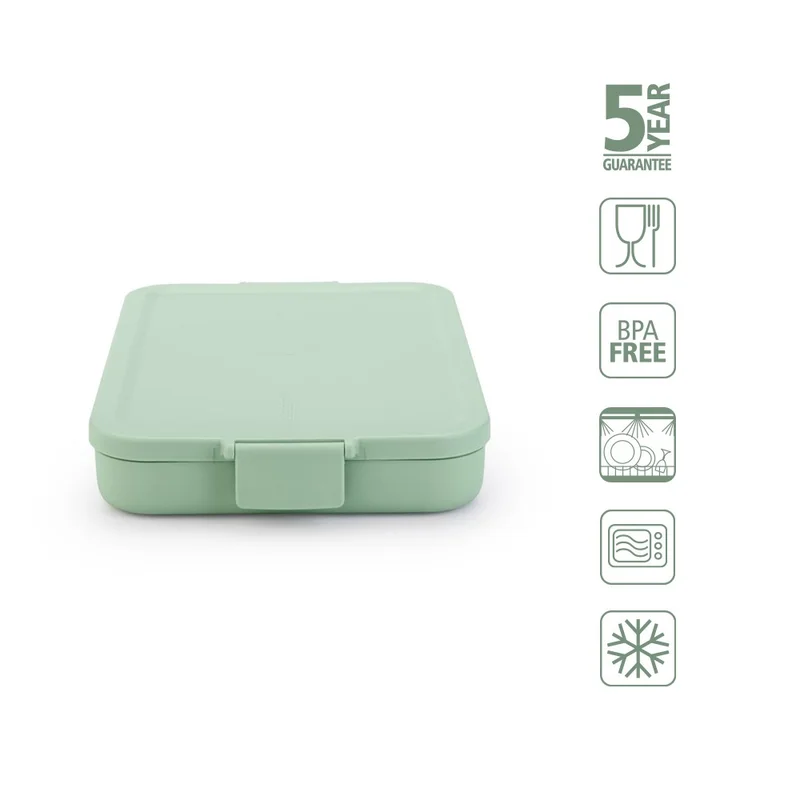 Кутия за обяд Brabantia Make&Take 1.1L, Jade Green, плоска