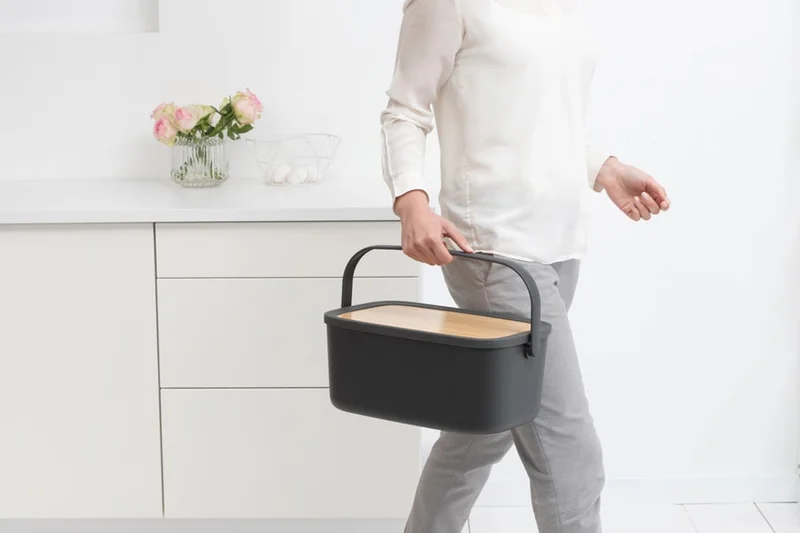 Bread Bin Brabantia Nic, Dark Grey