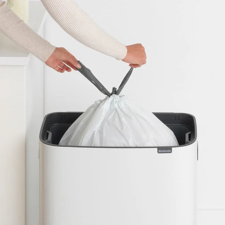 Bo Touch Bin Brabantia, 60 litre, Plastic Bucket White