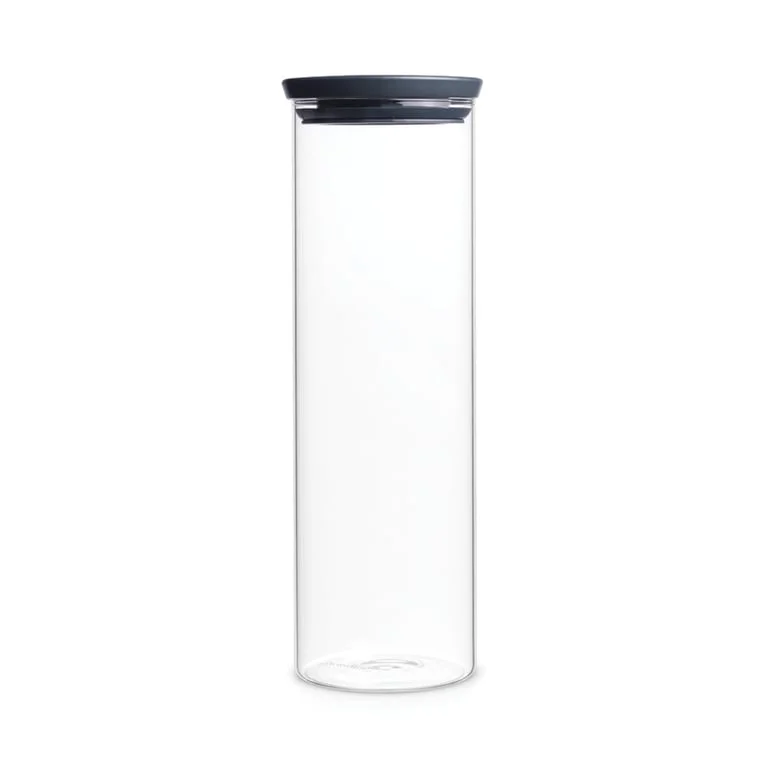 Glass Jar Brabantia, 1.9 L Dark Grey