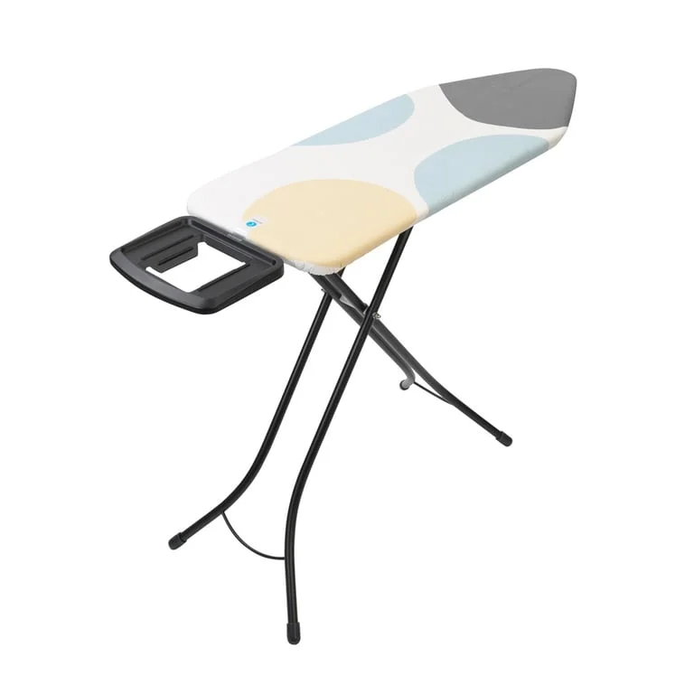 Ironing Board Brabantia C 124x45cm, Solid Steam Iron Rest, Spring Bubbles