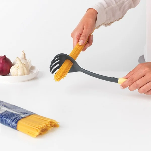 Spaghetti Spoon plus Measure Tool Brabantia Tasty+, Vanilla Yellow