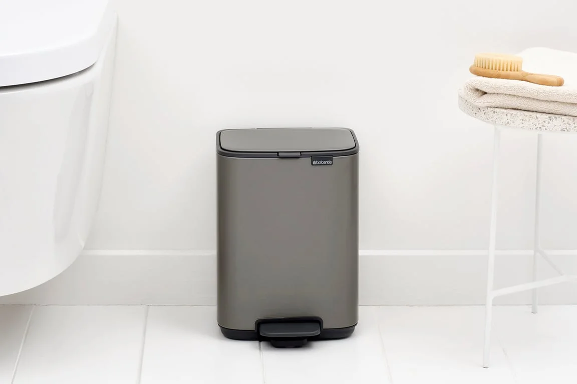 Кош за смет Brabantia Bo Pedal 4L, Platinum