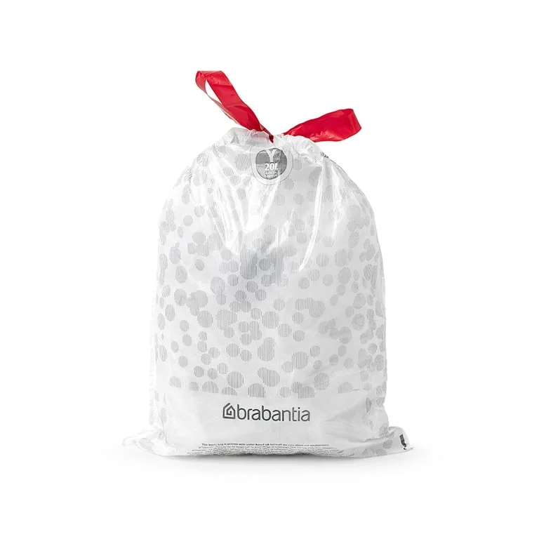 PerfectFit Bags for NewIcon Bin Brabantia, Size Y, 20L, 40 pcs, White N