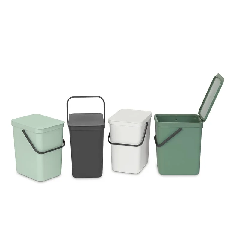 Waste Bin Brabantia Sort&Go 25L, Jade Green