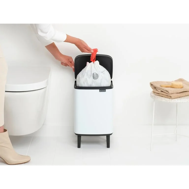Waste Bin Brabantia Bo Small Hi 7L, White