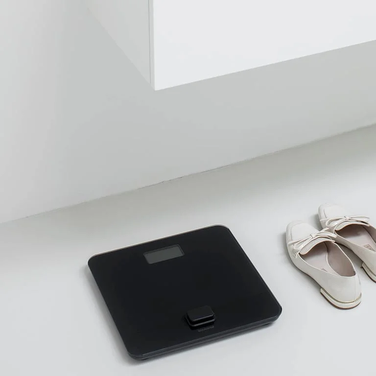 Дигитална везна за баня Brabantia ReNew Dark Grey, работа без батерии