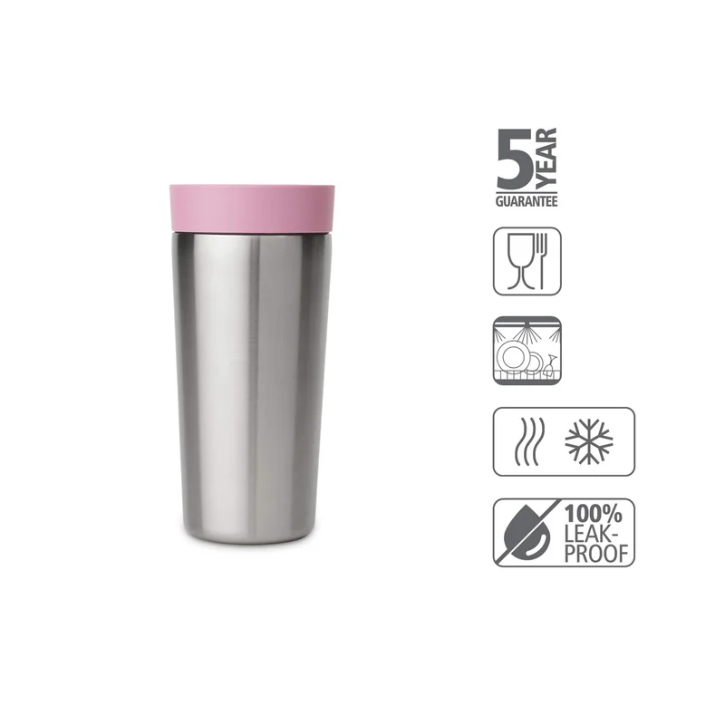 Insulated Cup Brabantia Make & Take 0.36L, Lilac Pink, Medium