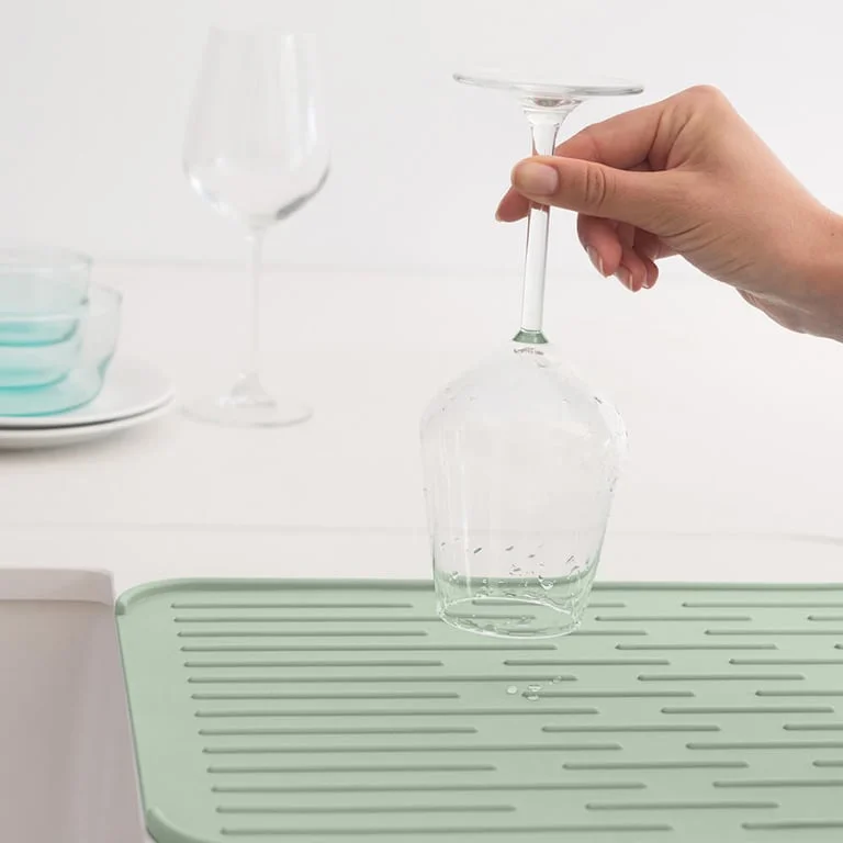 Silicone Dish Drying Mat Brabantia 33x44cm, Jade Green