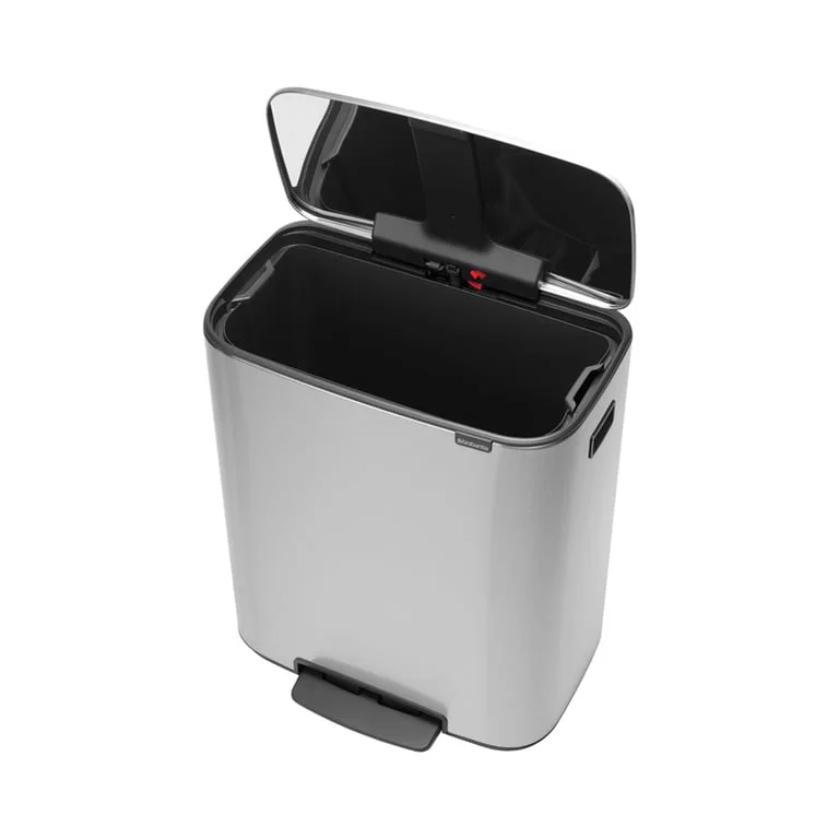 Waste Bin Brabantia Bo Pedal 60L, Matt Steel Fingerprint Proof