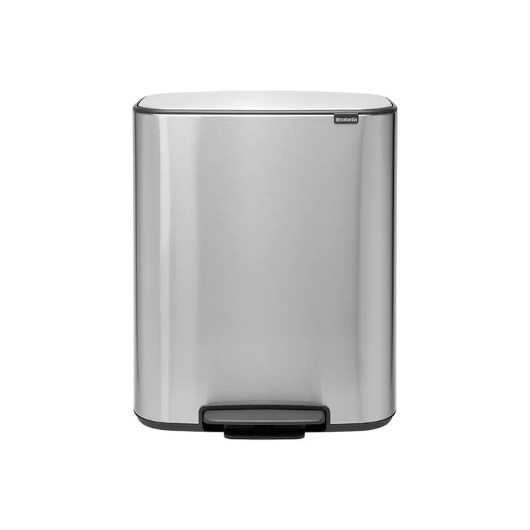 Waste Bin Brabantia Bo Pedal 60L, Matt Steel Fingerprint Proof