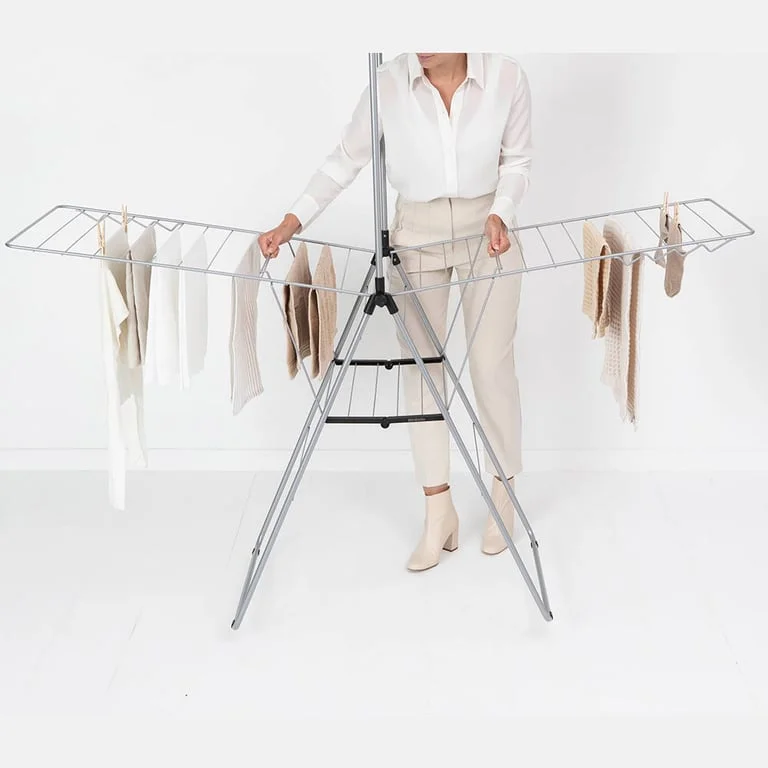 Drying Rack Brabantia Hangon, 25m, Rod, Metallic Grey