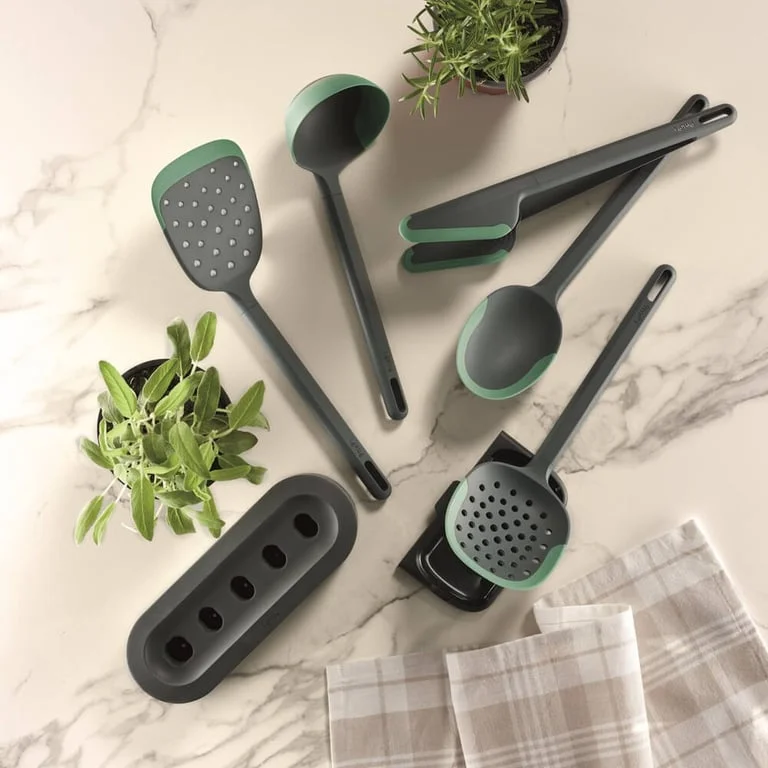 Cooking Utensils with Stand Lekue 6 pcs, Non-Scratch