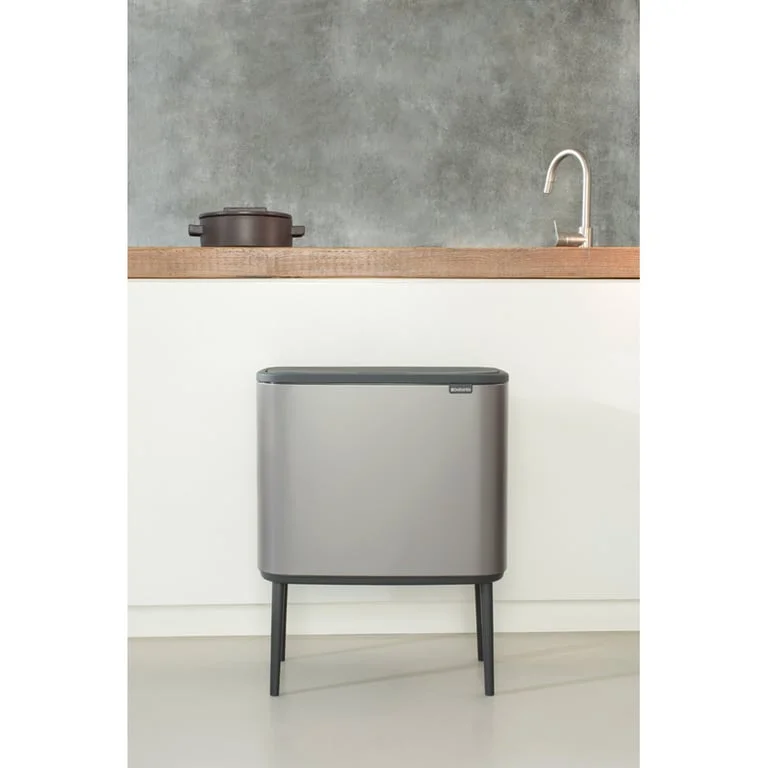 Brabantia Bo Touch Bin, 36 L, Platinum
