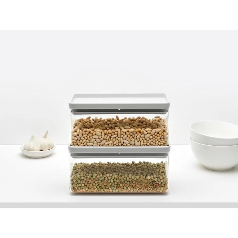 Canister Brabantia Tasty+ Stackable 1.5L, Light Grey