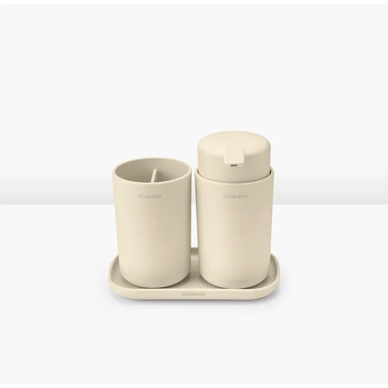 Bathroom Accessory Set Brabantia, 3 Pieces, Soft Beige