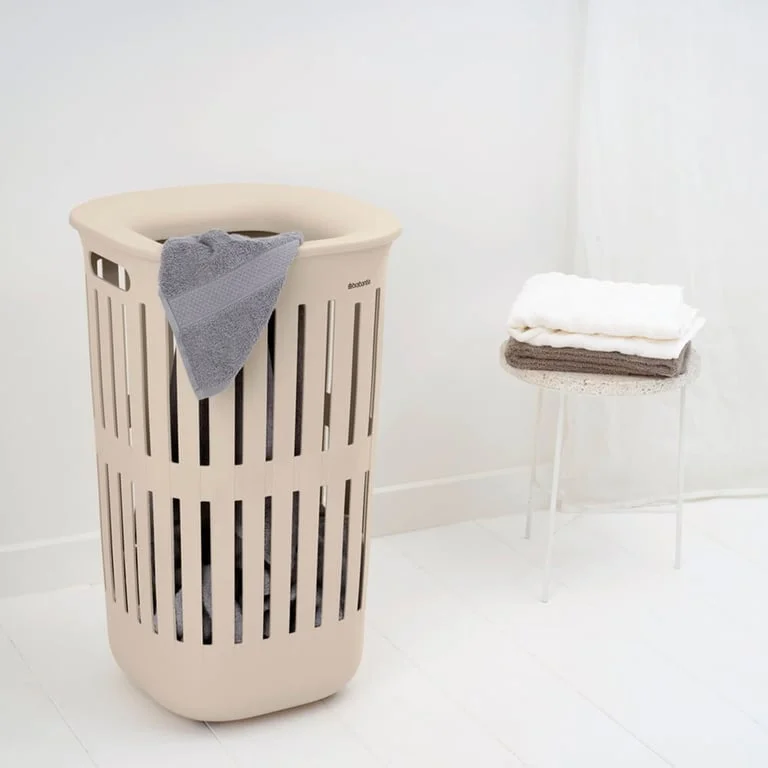 Laundry Basket Brabantia Collect-It 55L, Soft Beige, set of 2