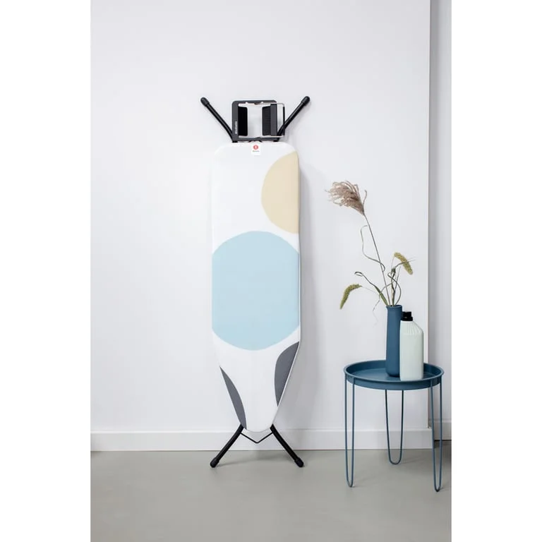 Ironing Board Brabantia B 124x38cm, Steam Iron Rest, Spring Bubbles