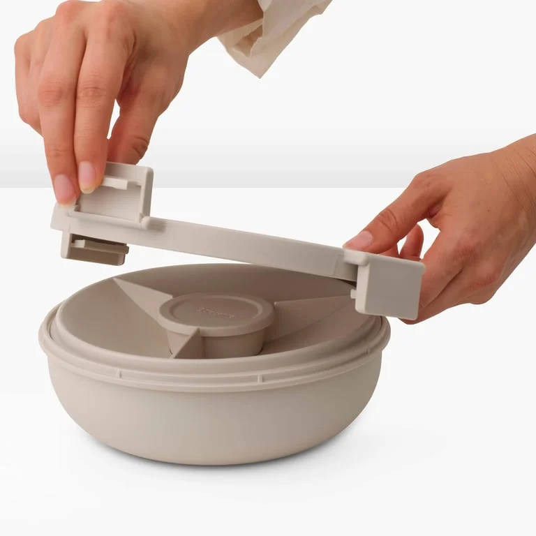 Salad Bowl Brabantia Make&Take Soft Beige 1.3L, Plastic