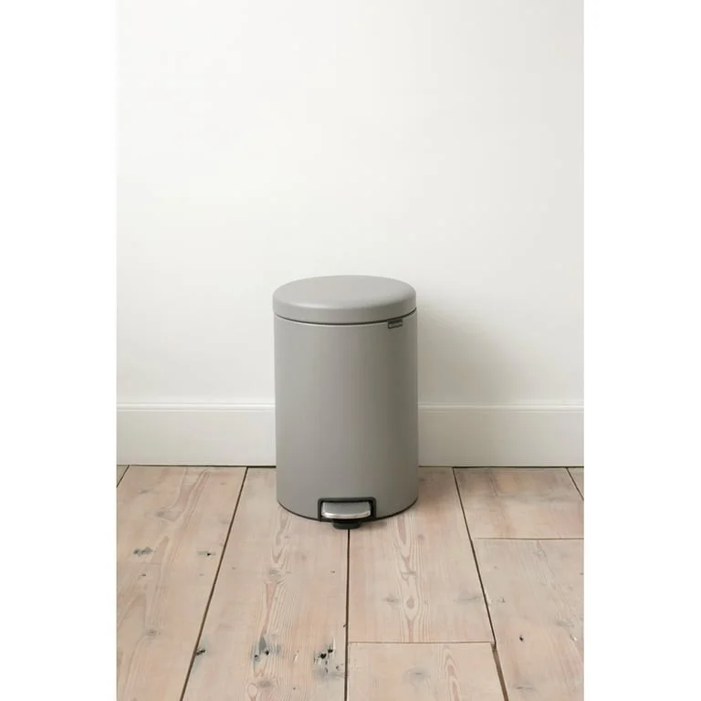 Кош за смет с педал Brabantia NewIcon 20L, Mineral Concrete Grey