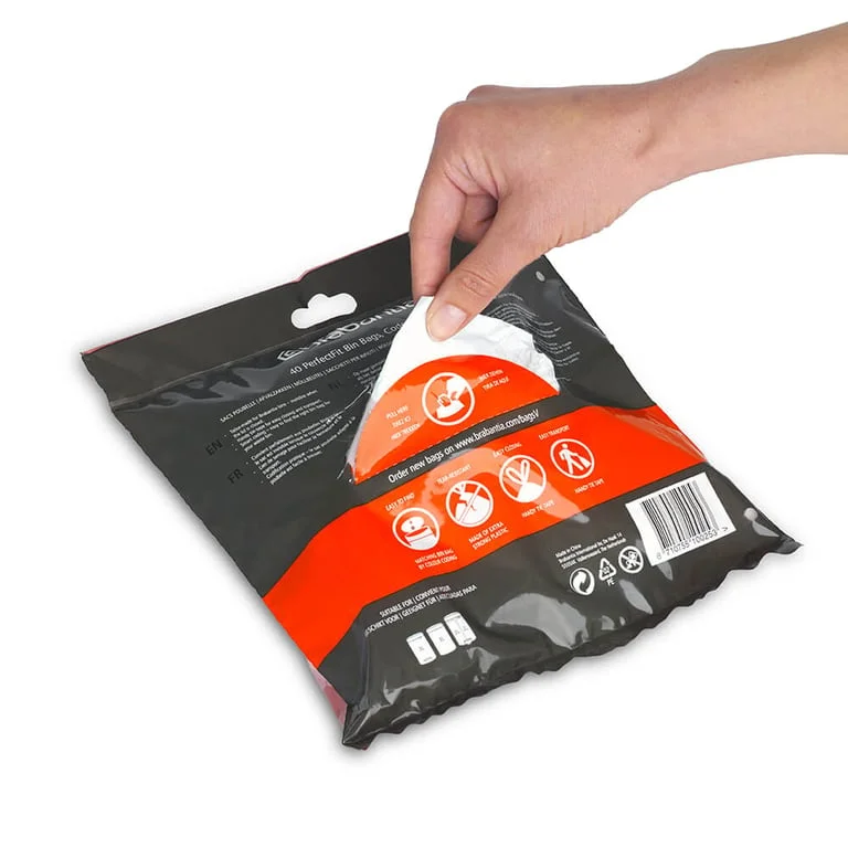 PerfectFit Bags for NewIcon Bin Brabantia, Size V,  3L, 40 pcs, White, Dispenser