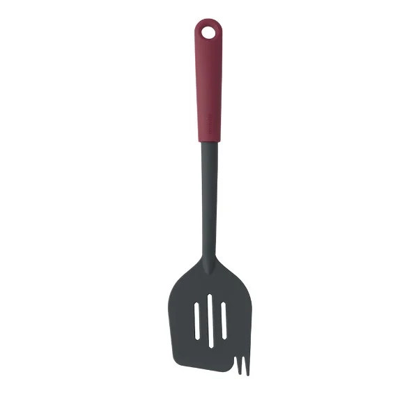 Cook and Serve Spatula plus Fork BrabantiaTasty+ Aubergine Red