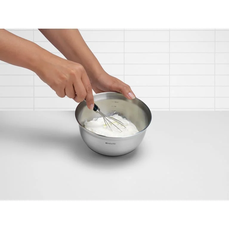 Mixing Bowl Brabantia, 1 L, Matt Steel/Black