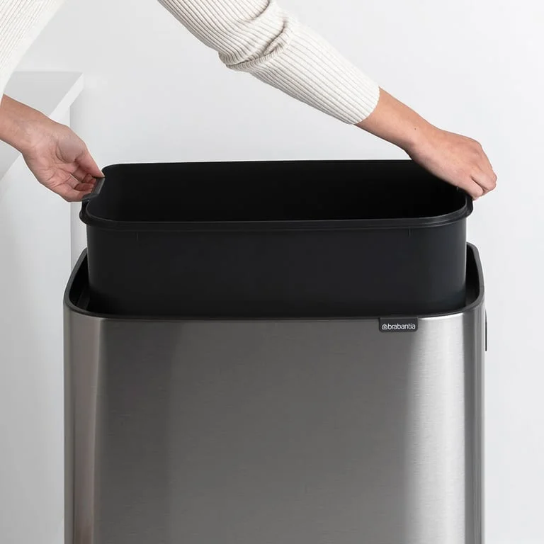 Кош за смет Brabantia Bo Touch Hi 60L, Matt Steel Fingerprint Proof