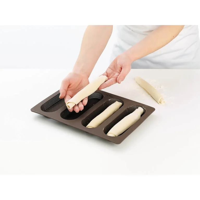 Baking mould for mini baguette breads Lekue