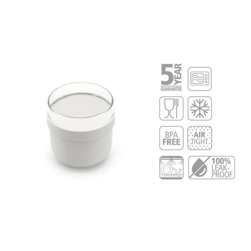 Купичка за закуска Brabantia Make&Take 500ml, Light Grey