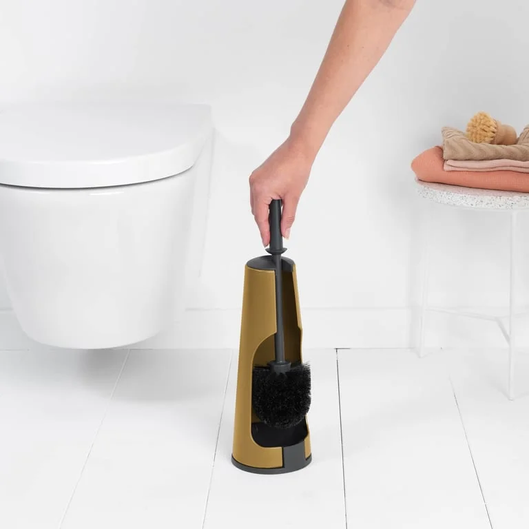 Toilet Brush & Holder Brabantia ReNew Warm Gold