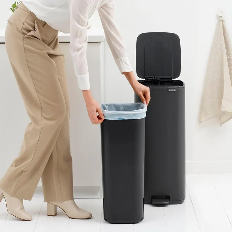Кош за смет Brabantia Bo Pedal 30L, Mineral Infinite Grey